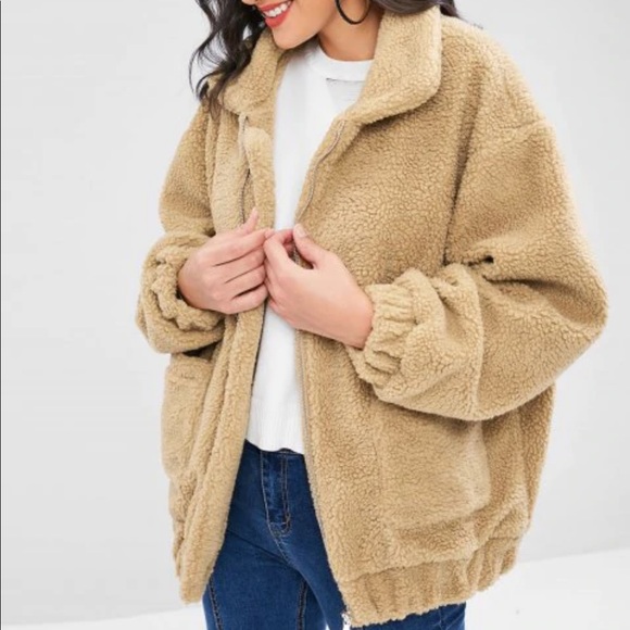 zaful teddy bear jacket
